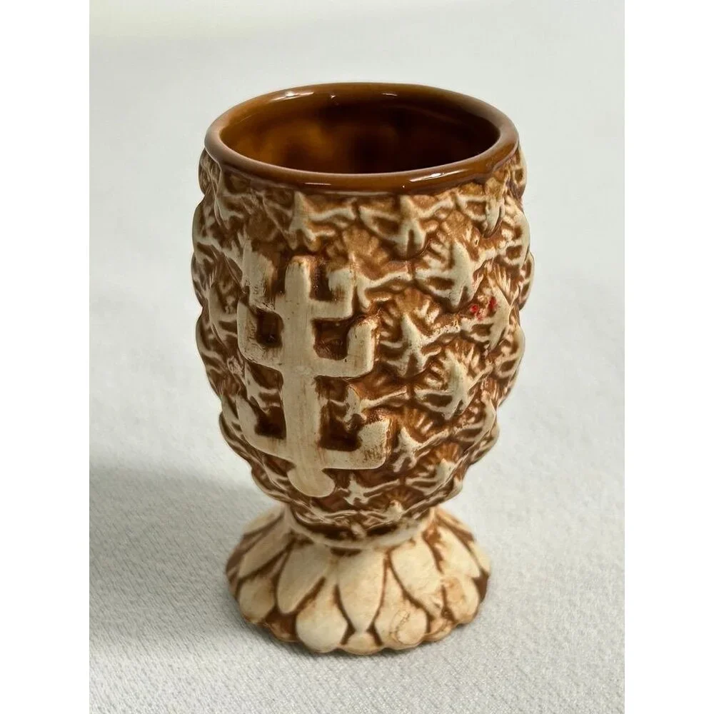 Plantation Rum Stiggins Pineapple Terracotta Shot Glass